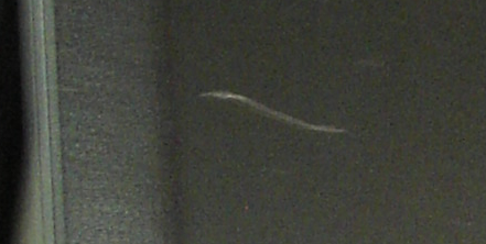 portion de l'écran rayé