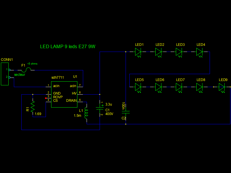 schéma du circuit intégré SDH7711