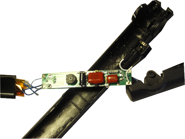 circuit imprimé du lisseur coté composant