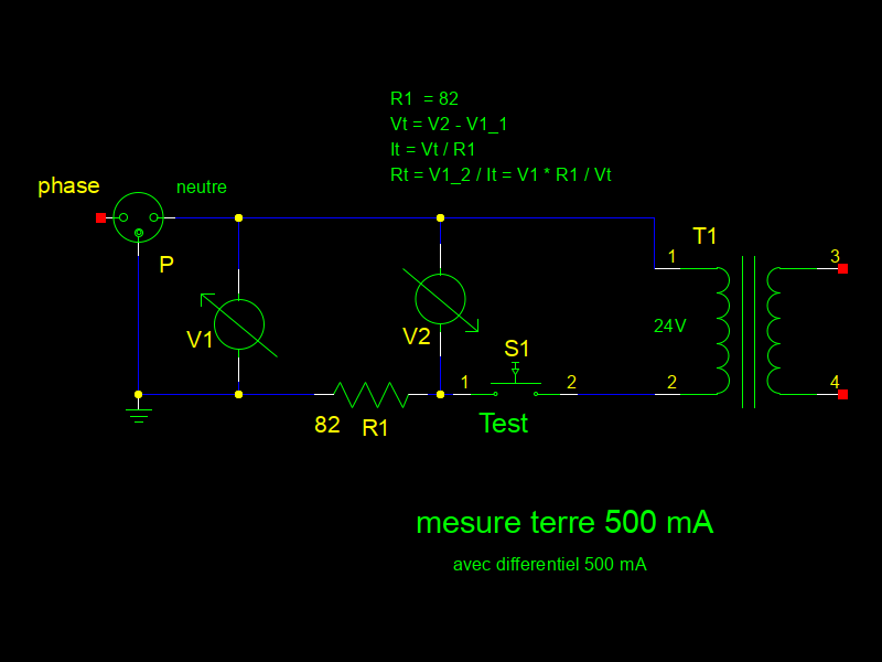 mesure de la résistance de terre