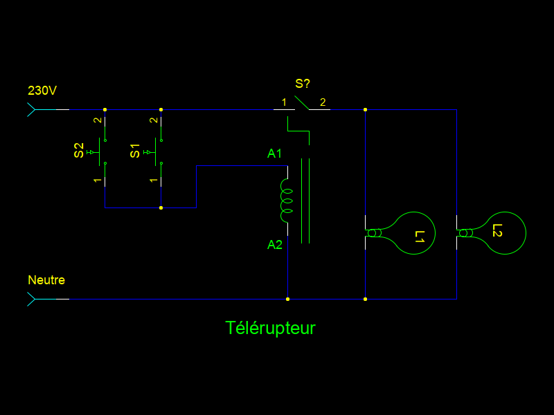schéma de télérupteur