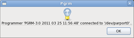 parport connection message